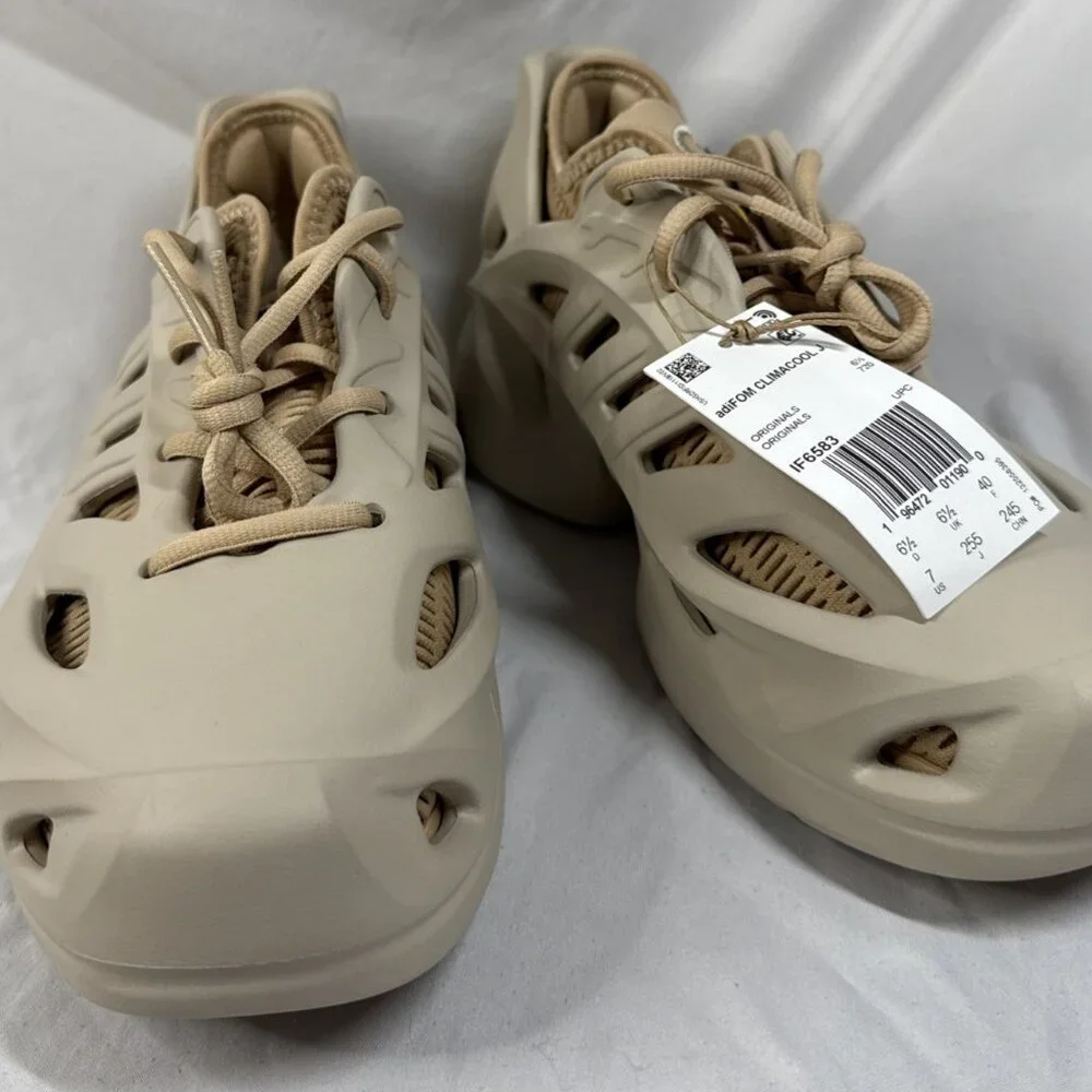 Adidas AdiFom Climacool J‎ Kids Size 7 IF6583 Beige Casual Shoes Sneaker NEW